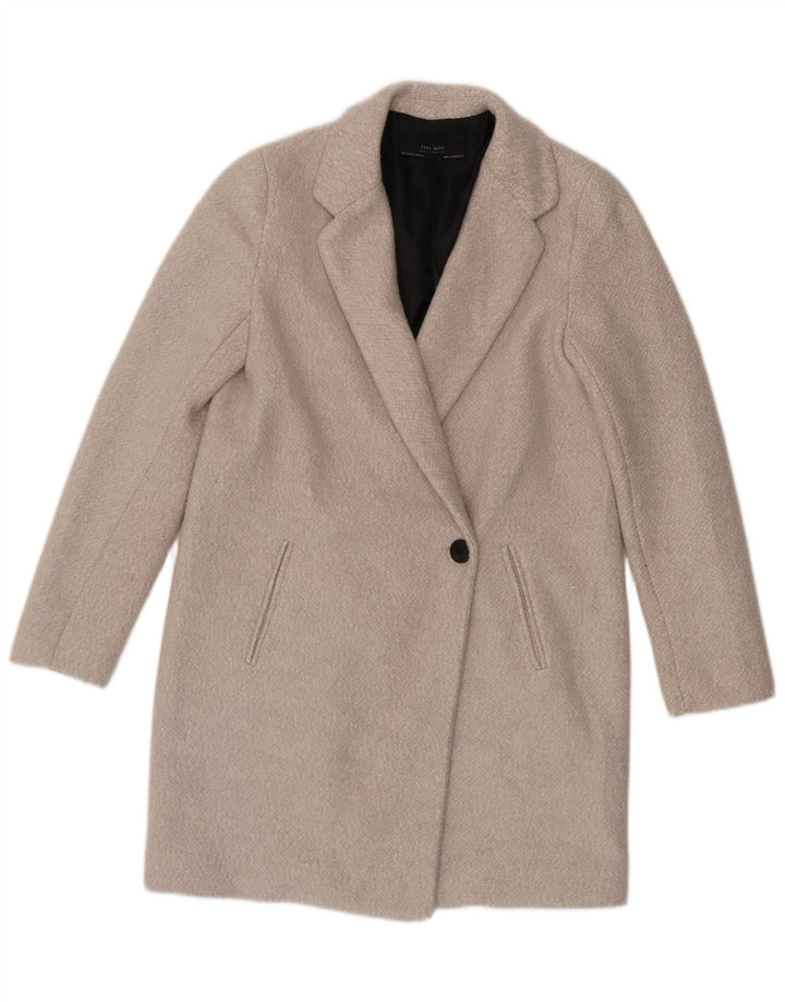 Damski płaszcz oversize ZARA UK 6 XS, szary, bawełniany