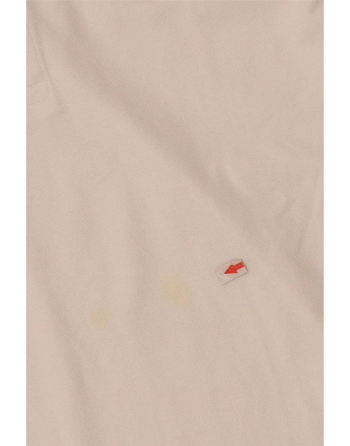 Męska koszulka polo Kappa, mała, biała, bawełniana