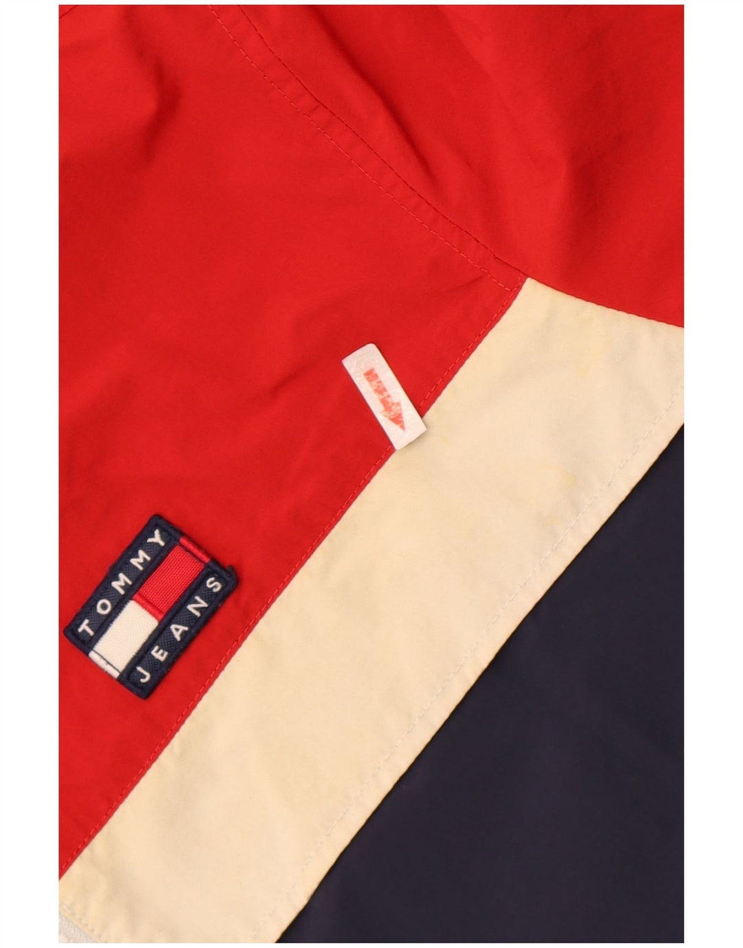 Męska kurtka przeciwdeszczowa Tommy Hilfiger UK 38 Średni wielokolorowy blok kolorów
