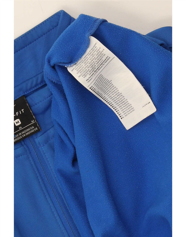 Męska bluza z zamkiem błyskawicznym Nike Inter Mediolan, średni niebieski poliester