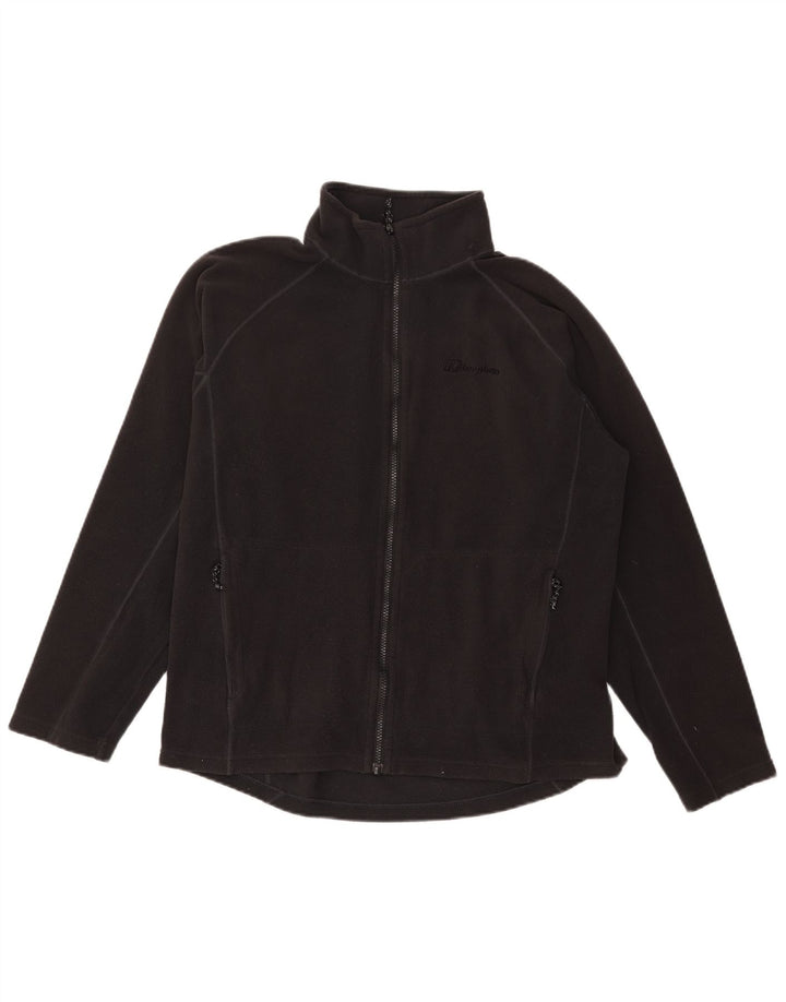 Męska kurtka polarowa Berghaus UK 40, duża, czarna, poliestrowa