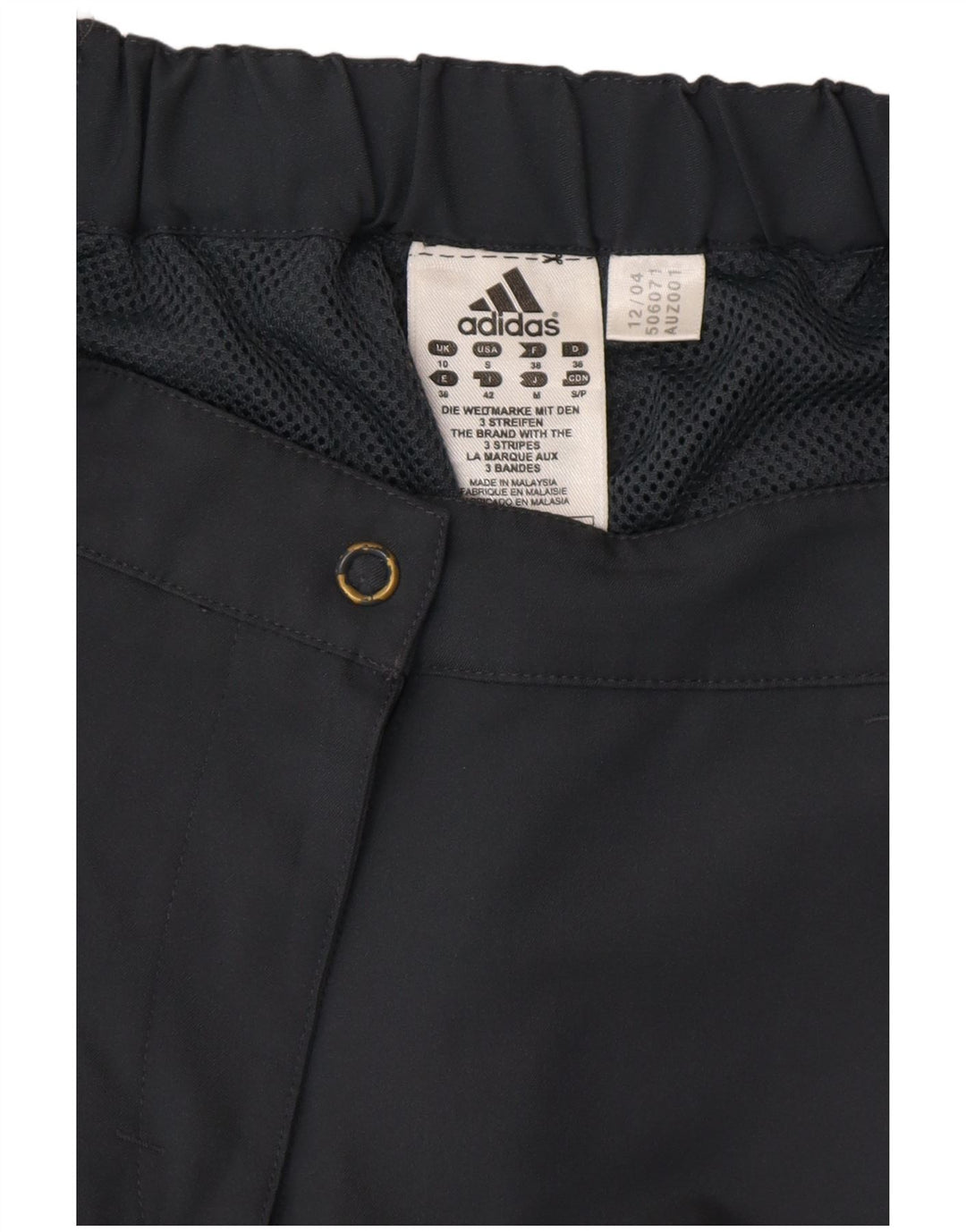 Spodnie damskie ADIDAS Straight Capri UK 10 Small W30 L19 Szary poliester