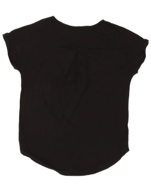 Damska koszulka oversize EDDIE BAUER Top UK 6 XS, czarna bawełna