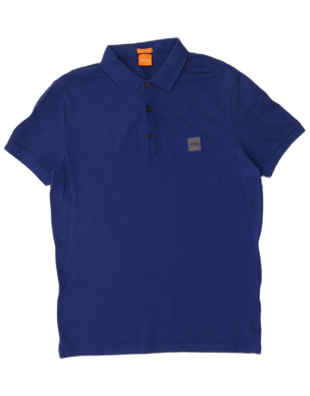 Męska koszulka polo Slim Fit Hugo Boss, średnia niebieska, bawełniana