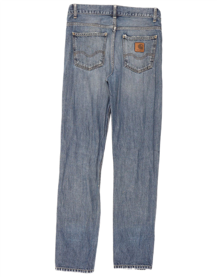 Damskie jeansy Carhartt Texas Distressed Slim W30 L32 Niebieskie bawełniane