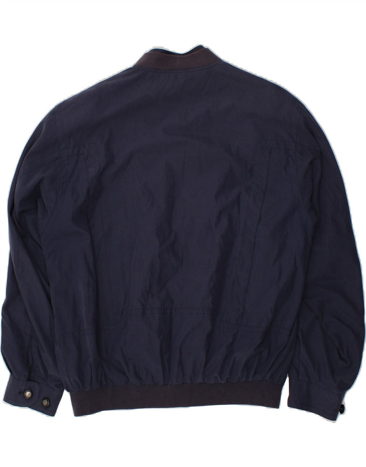CASUALLAND Mens Bomber Jacket UK 42 XL Navy Blue Polyester Vintage Casualland and Second-Hand Casualland from Messina Hembry 