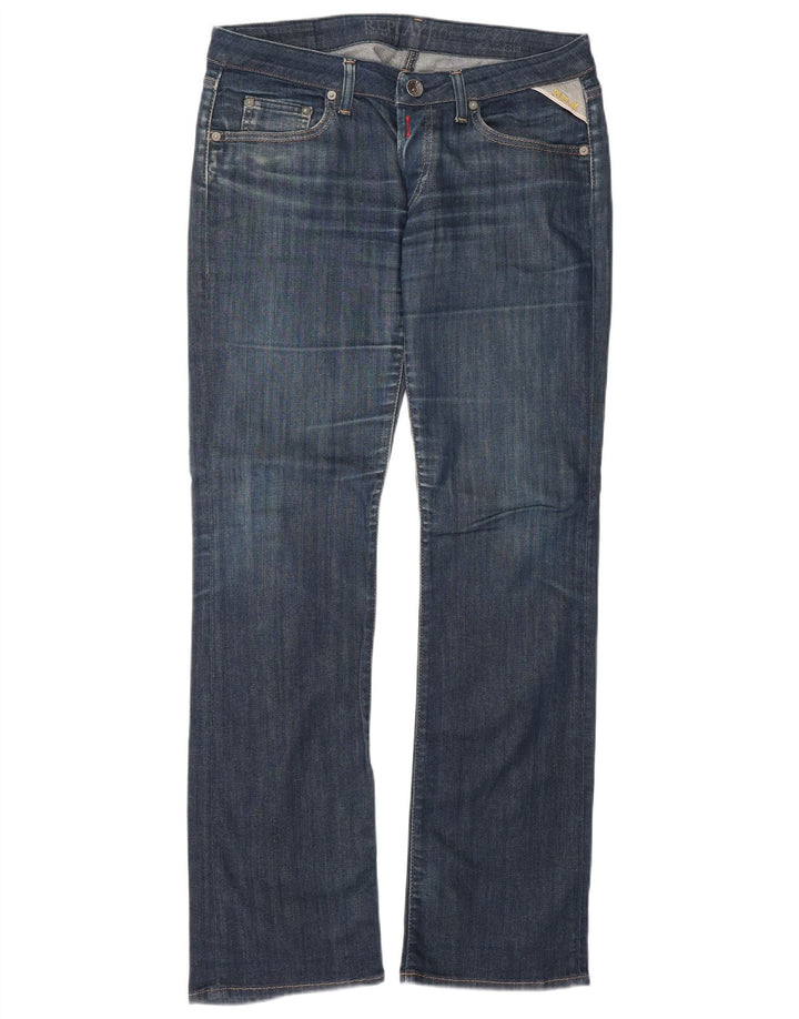 Damskie jeansy Bootcut Replay W30 L32 Granatowe, bawełniane