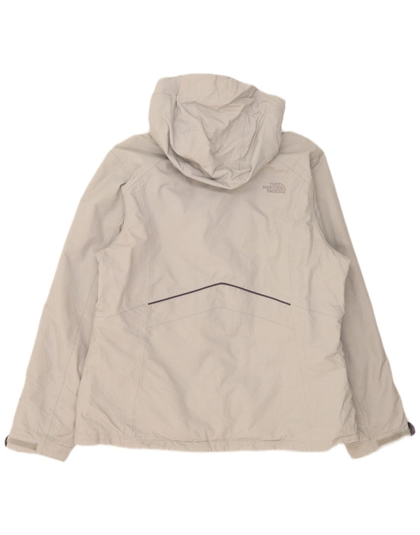 The North Face Womens Hyvent Hooded Windbreaker Jacket UK 18 XL Grey Nylon