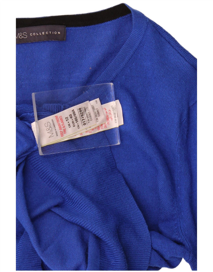 Sweter damski Marks & Spencer UK 12, średni niebieski, wiskoza