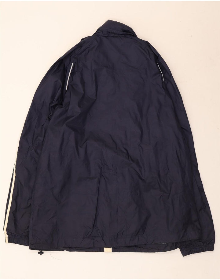 Męska kurtka wiatrówka Adidas z kapturem UK 42 XL Granatowy poliester
