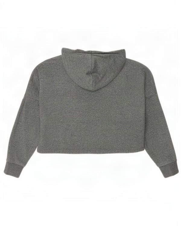 Dziewczęcy sweter z kapturem Puma Oversize z grafiką, 11-12 lat, szary