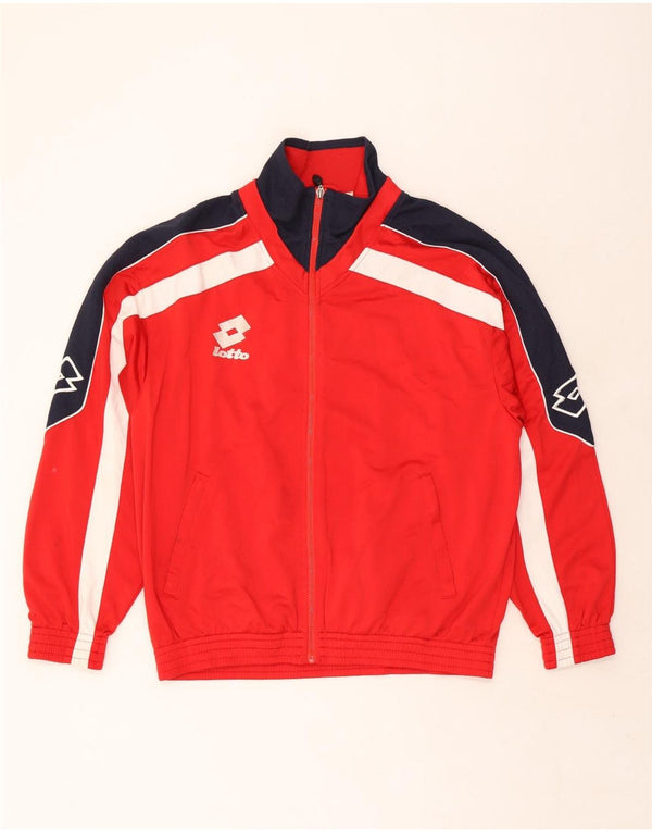Męska kurtka dresowa Lotto Graphic UK 42/44 XL w kolorze czerwonym