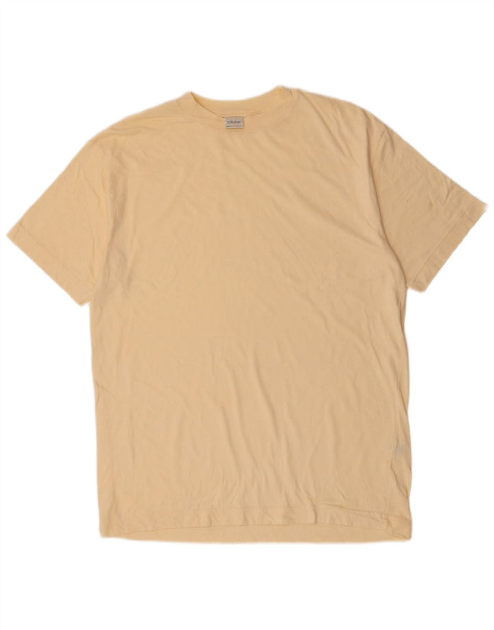 T-shirt męski BENETTON Top średnio beżowy, bawełniany