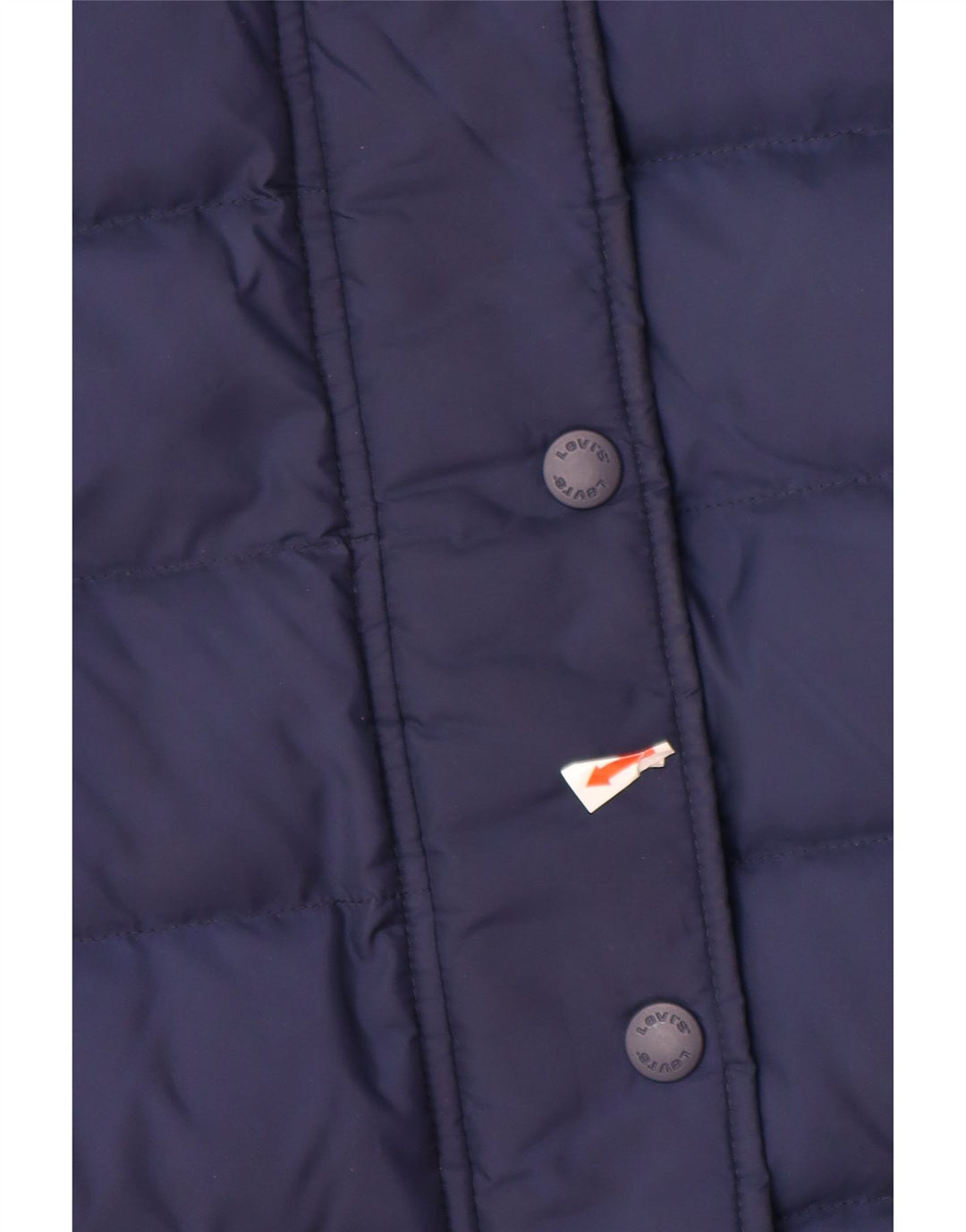 Damska wyściełana kurtka oversize z kapturem LEVI'S UK 10, mała, granatowa