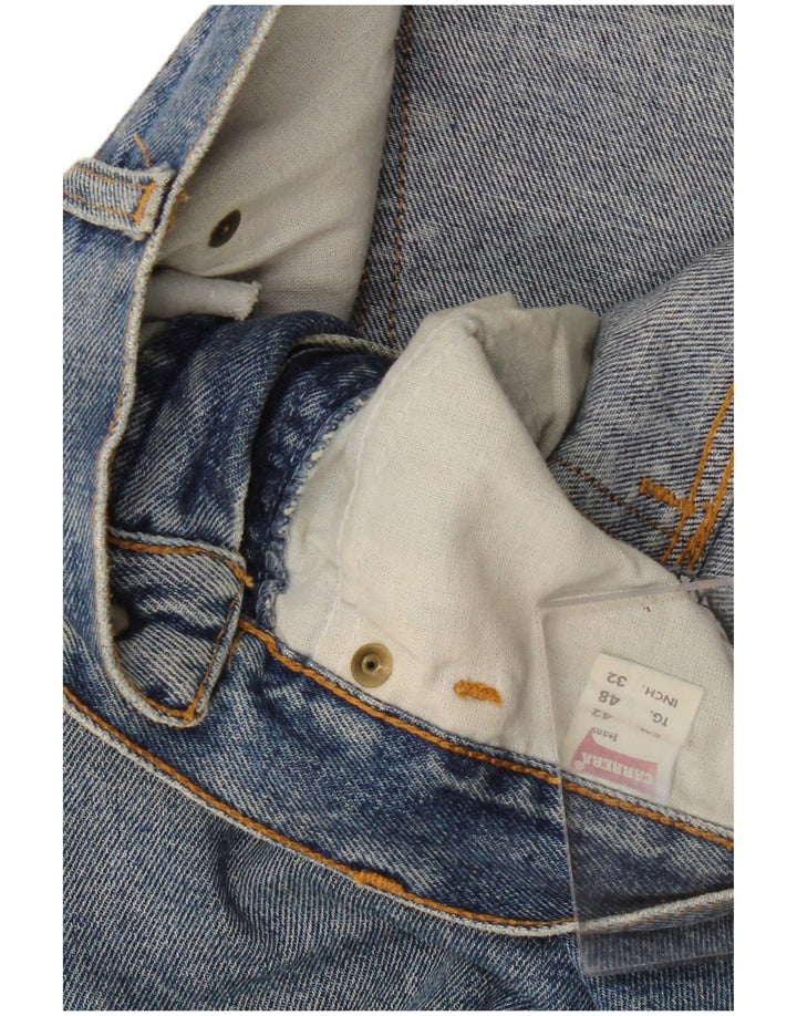 Męskie proste dżinsy Carrera W32 L30 Niebieskie bawełniane