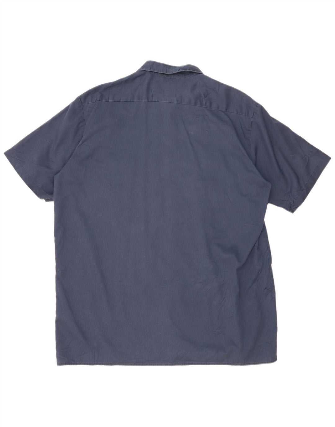 DICKIES Męska wysoka koszula z krótkim rękawem 2XL Granatowy poliester