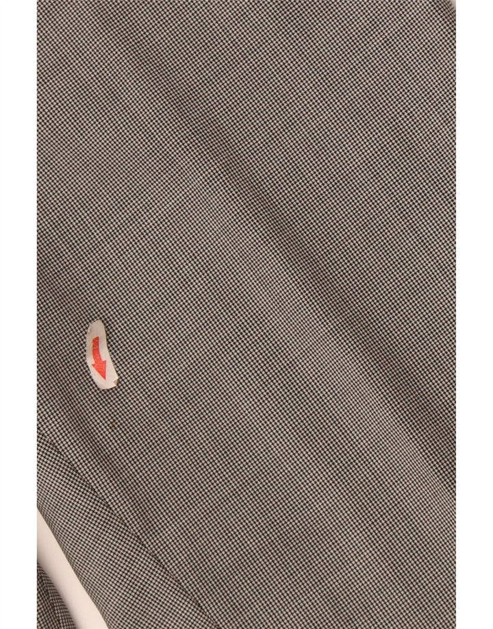 Męskie spodnie codzienne Massimo Dutti EU 44 Large W34 L33 Czarna pepitka
