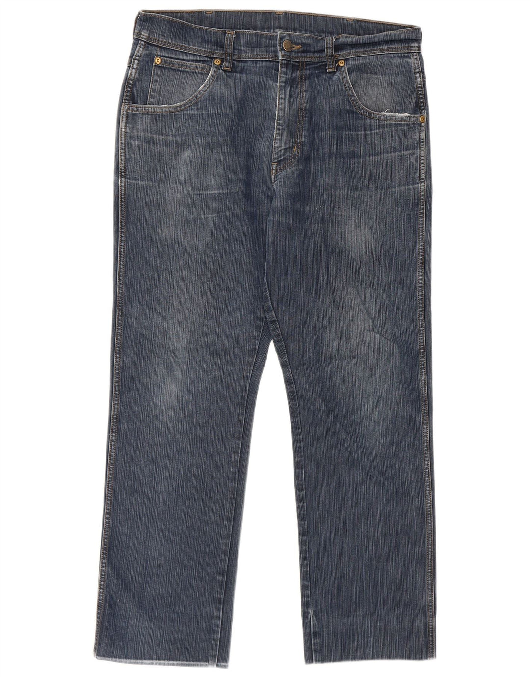 Damskie jeansy Wrangler o regularnym kroju W34 L30, niebieska bawełna