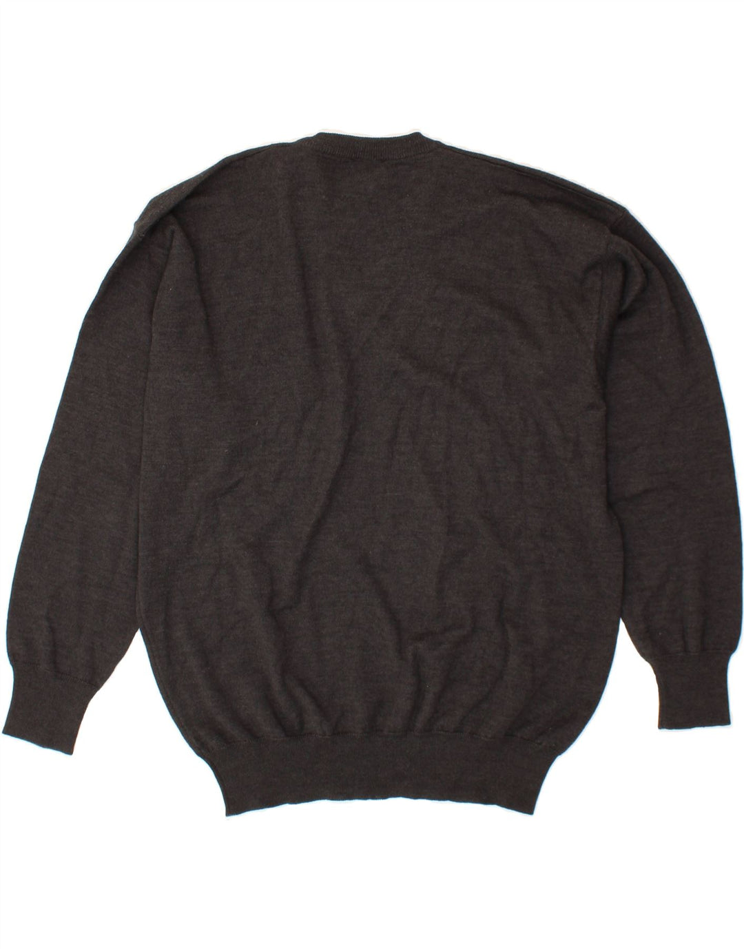 TRUSSARDI Mens V-Neck Jumper Sweater Large Grey Vintage Trussardi and Second-Hand Trussardi from Messina Hembry 