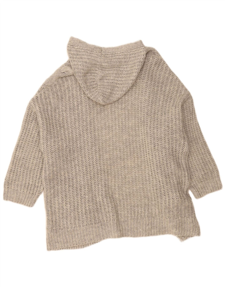 Marks & Spencer Damski sweter rozpinany z kapturem, UK 14, średni szary