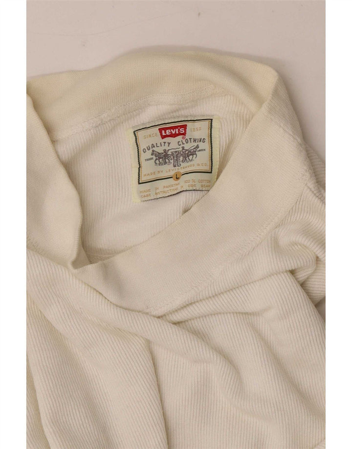 Męski top z długim rękawem Levi's, duży, biały
