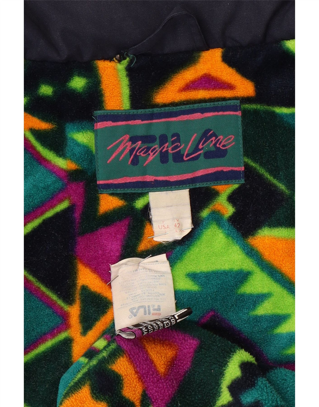 Męska kurtka wiatrówka Fila Magic Line UK 44 2XL Granatowy poliester