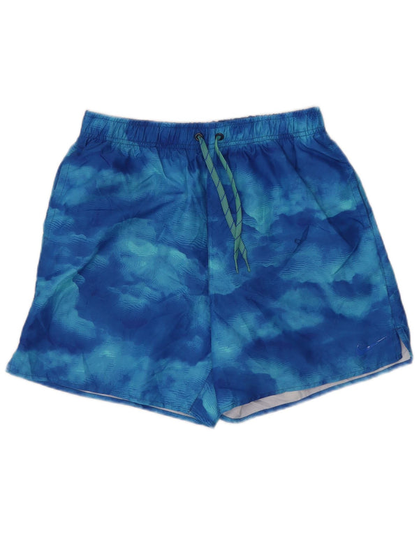 Męskie spodenki kąpielowe Nike, poliestrowe, w kolorze średniego niebieskiego Tie Dye