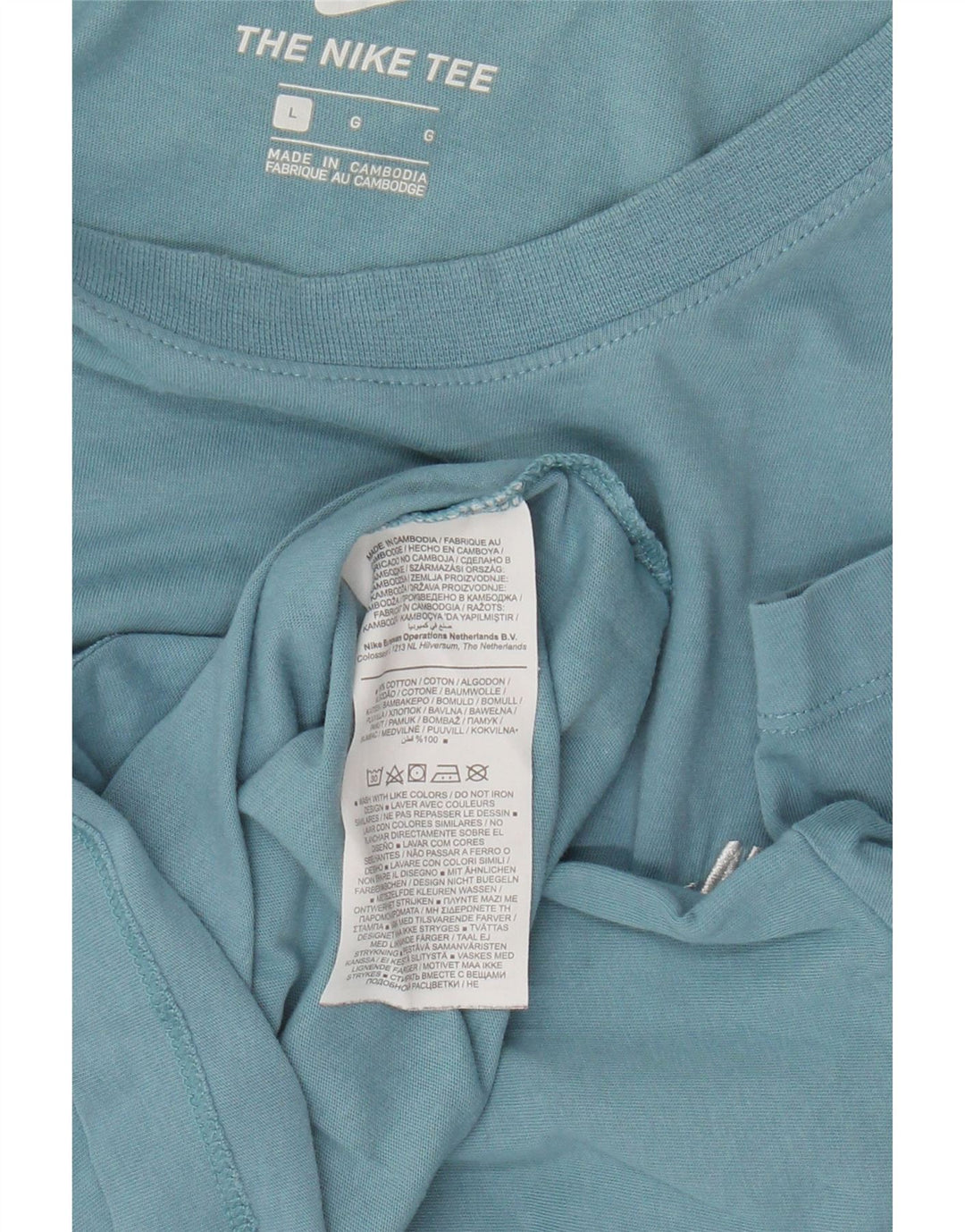 T-shirt męski Nike, duży, niebieski, bawełniany