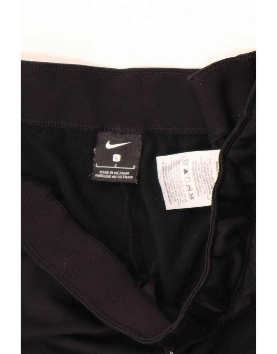 Damskie spodnie dresowe Nike Dri Fit, duże, czarne, nylonowe