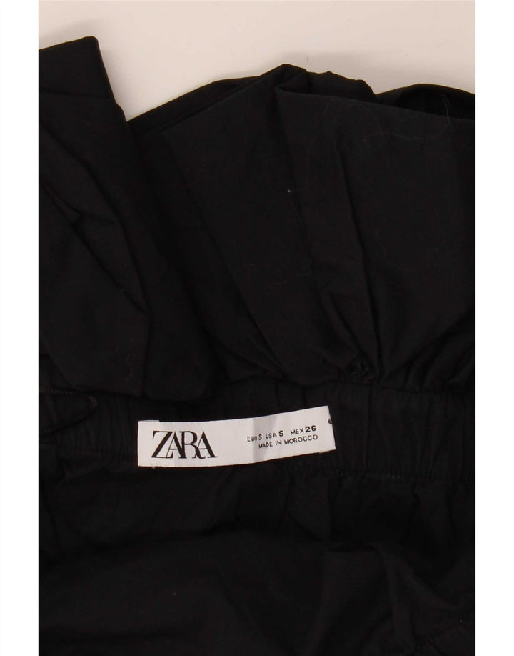 Krótki top damski Zara UK 10 Small Black