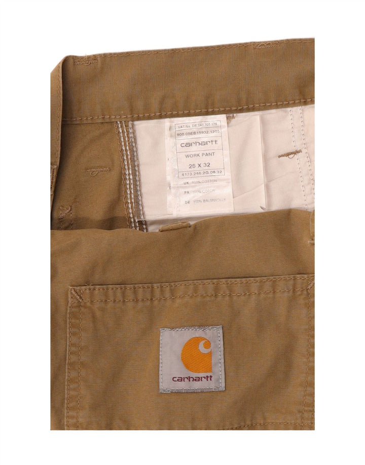 Męskie spodnie Carhartt Capri Chino W26 L17 Khaki Cotton