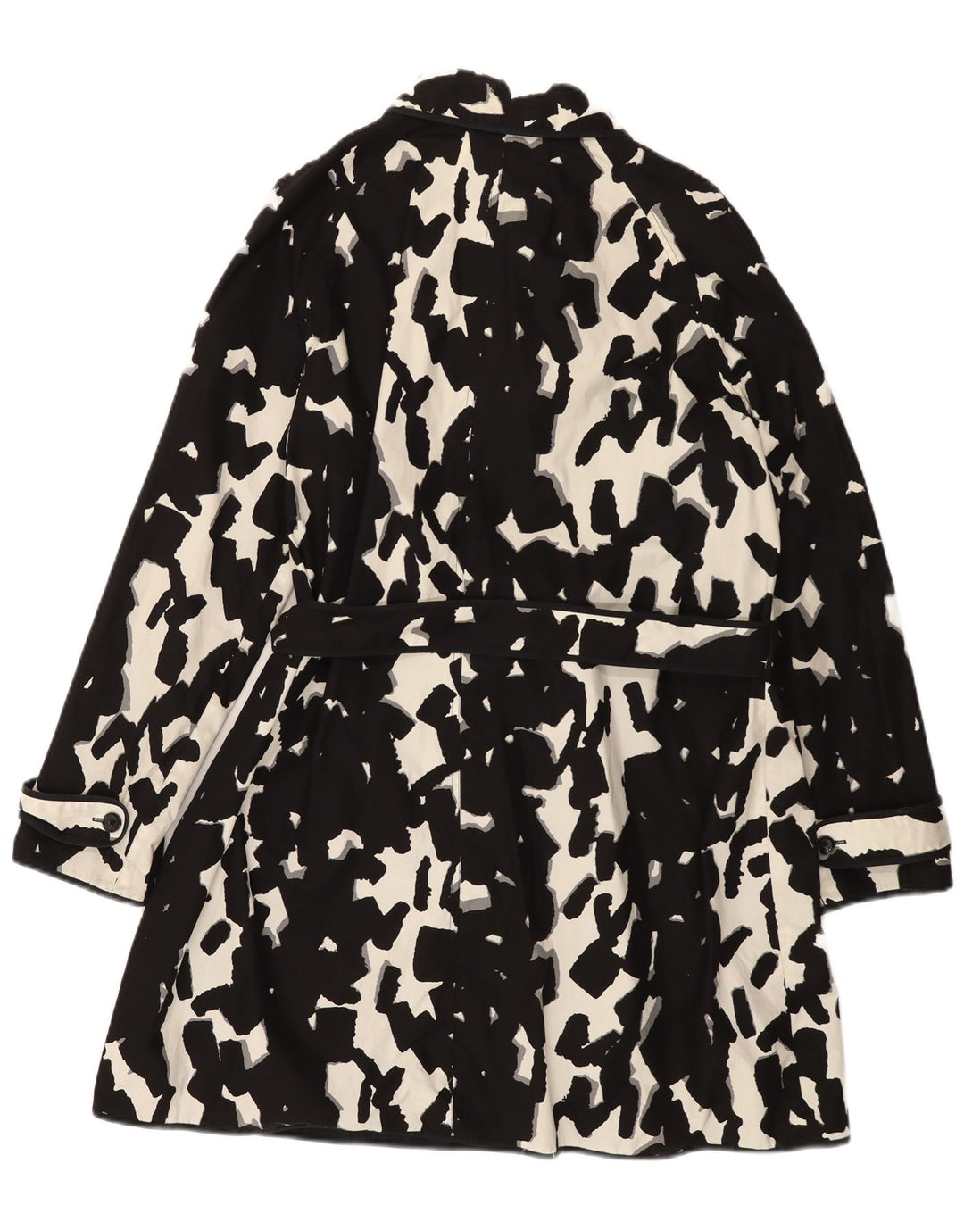 Dwustronny płaszcz damski HOBBS z abstrakcyjnym wzorem UK 16, duży czarny