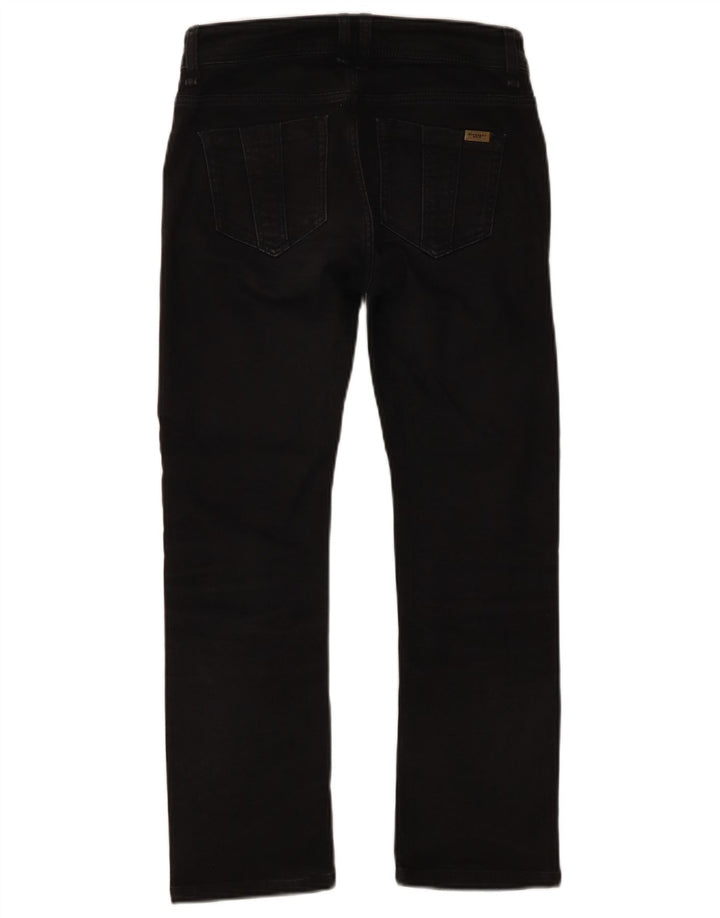 Damskie proste dżinsy Burberry W26 L25 Czarne bawełniane