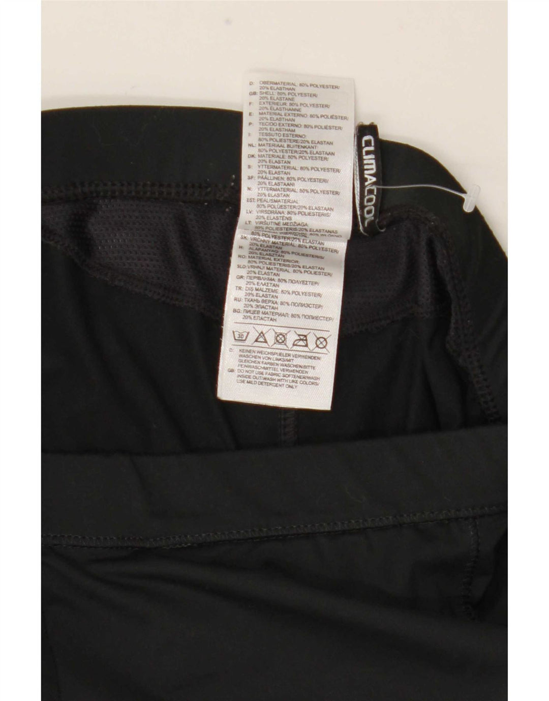 Legginsy Adidas Damskie Climacool Capri UK 10 Małe Czarne Poliester