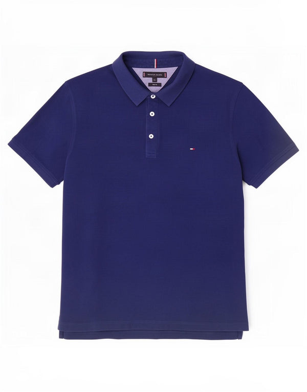 Męska koszulka polo Slim Fit Tommy Hilfiger 2XL, granatowa, bawełniana