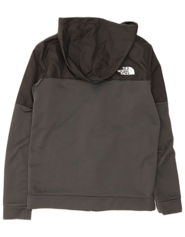 Chłopięcy sweter z kapturem i zamkiem The North Face 14-15 lat XL, szary, blok kolorów