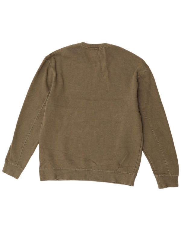 Damski sweter oversize Topshop UK 10, mały, bawełniany khaki