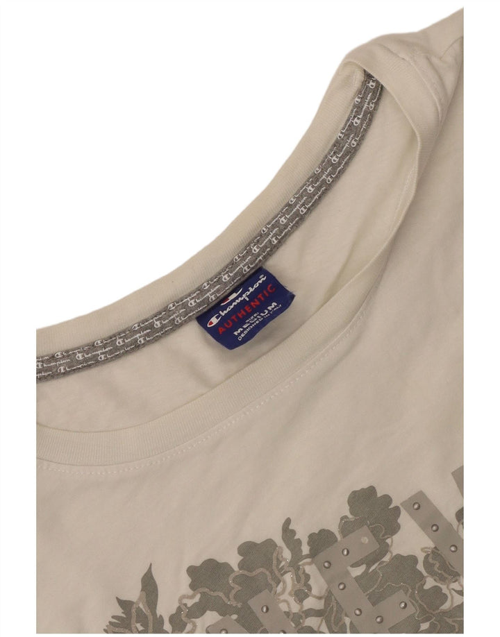 Damska koszulka graficzna Champion Top UK 14 Medium White