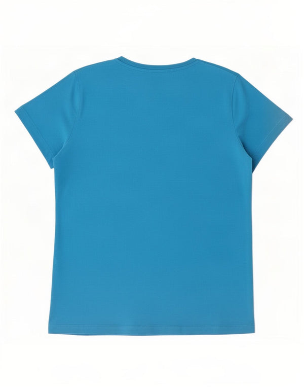 Damska koszulka Nike Slim Fit z grafiką Top UK 18 XL, niebieska, bawełniana