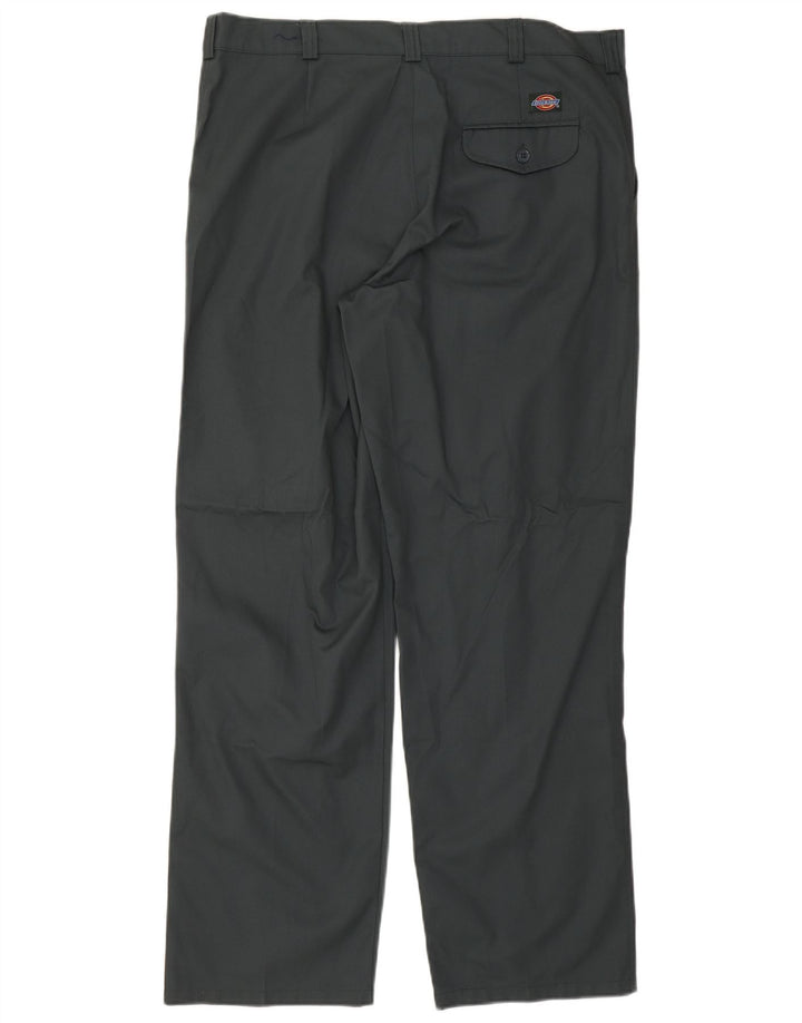 Męskie proste spodnie chino Dickies W40 L30 Zielony poliester
