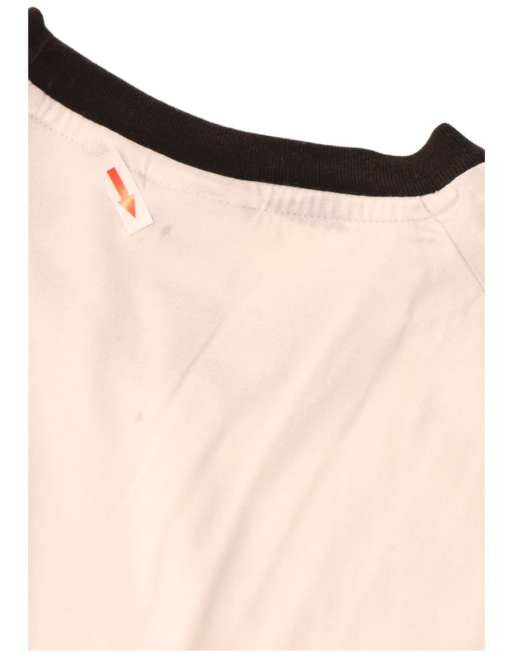 Adidas Męska Koszulka Top Duża Biała Bawełna