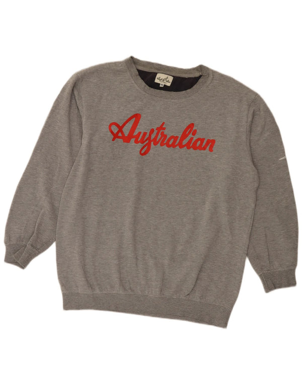 Bluza chłopięca AUSTRALIAN L'ALPINA 13-14 lat 2XL Szara nakrapiana