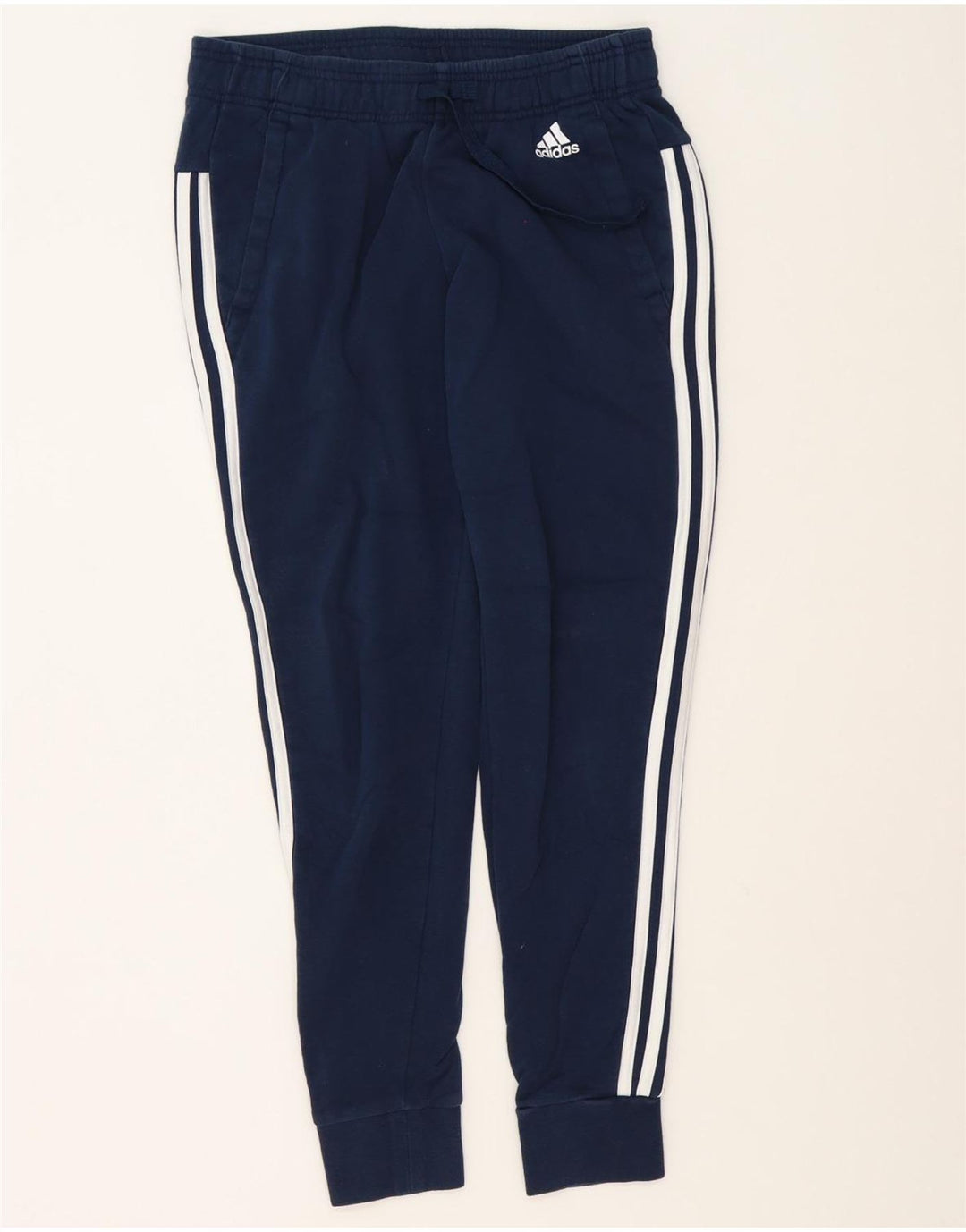 Damskie spodnie dresowe Adidas Joggers UK 12 Medium Granatowe