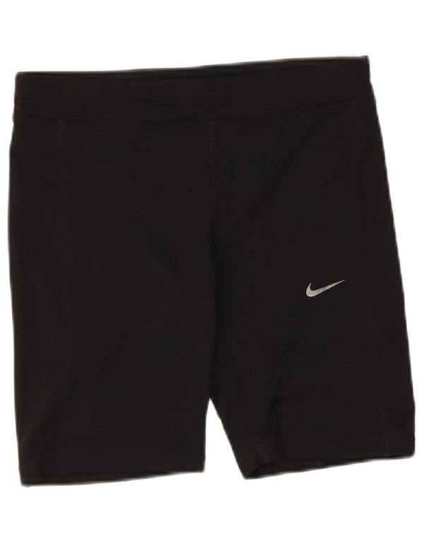 Damskie spodenki sportowe Nike Dri Fit UK 10, małe, czarne, poliestrowe