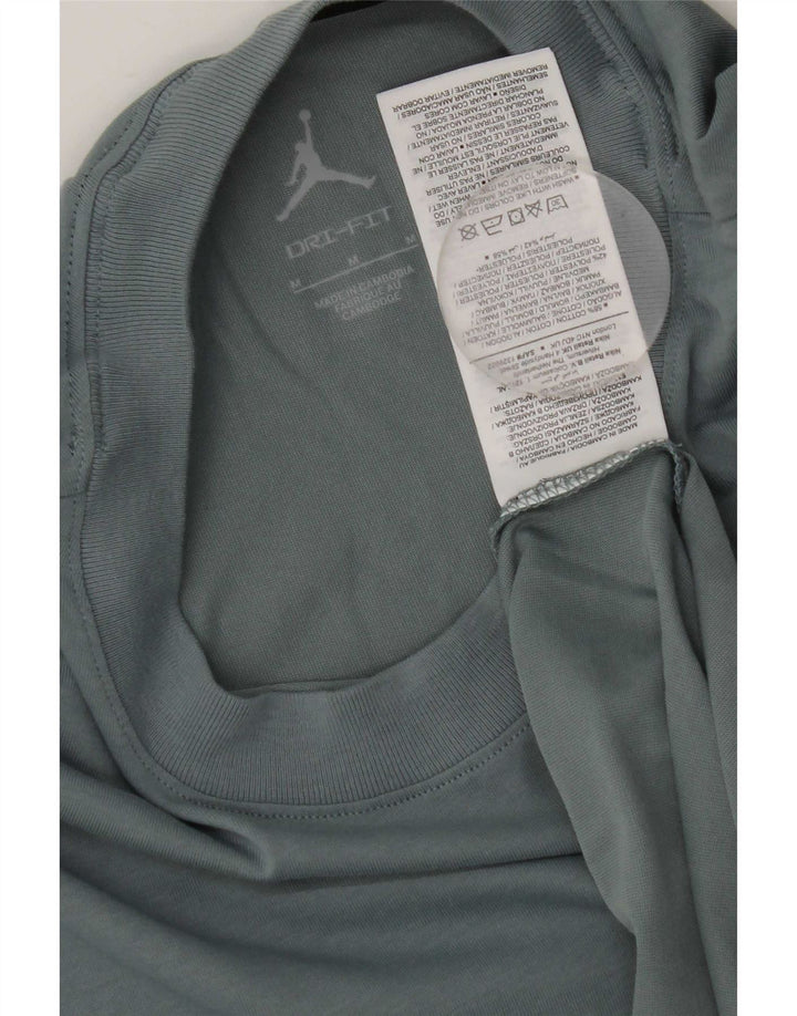 Męski t-shirt Jordan Dri Fit, średnioszary, bawełniany