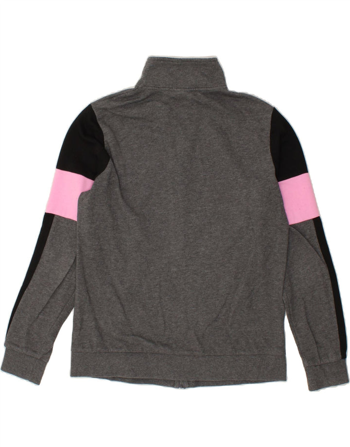 LOTTO Womens Graphic Tracksuit Top Jacket UK 16 Large Grey Colourblock Vintage Lotto and Second-Hand Lotto from Messina Hembry 