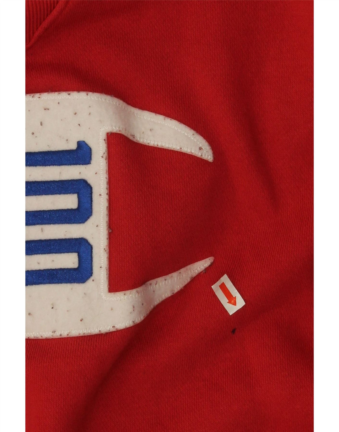 Męski sweter z grafiką Champion, duży, czerwony, bawełniany