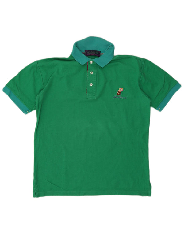 Męska koszulka polo do rugby Best Company, średnia, zielona bawełna