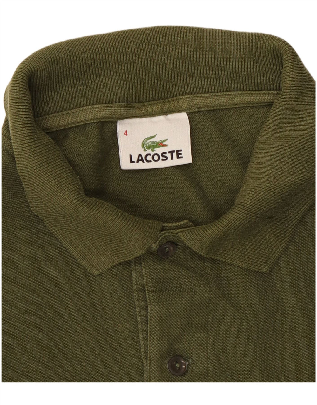 Męska koszulka polo Lacoste, rozmiar 4, średni khaki
