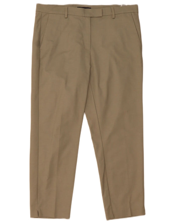 Marks & Spencer Damskie proste spodnie garniturowe UK 16 duże W36 L26 zielone